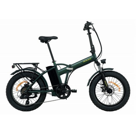 Bisan E-Folding F2 Elektrikli Katlanır Bisiklet (Haki Sarı)