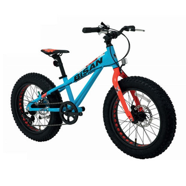 Bisan Limit 20 Jant Çocuk Bisikleti Fat Bike (Mavi Turuncu)