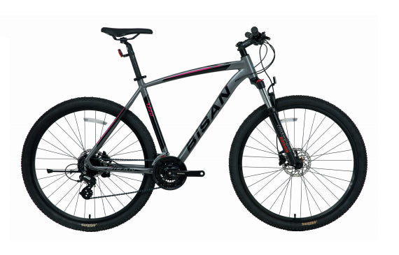 Bisan Mtx 7300 26 Jant Hd Dağ Bisikleti (Mat Siyah-Gri-Kırmızı)