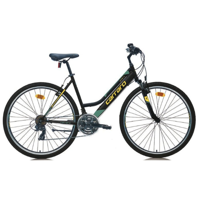 Carraro Active 292 28 Jant V Fren Şehir Bisikleti (Mat Siyah Açık Turkuaz)