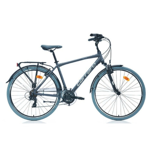 Carraro Elite 704 28 Jant V Fren Şehir Bisikleti (Mat Antrasit-Gri-Krom)