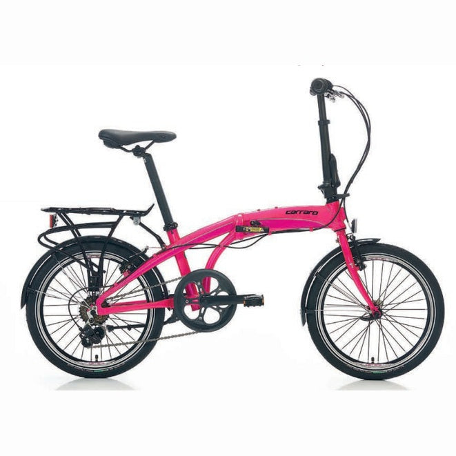 Carraro Flexi 106 20 Jant V Fren Katlanır Bisiklet (Lime Yeşil Siyah Kırmızı)