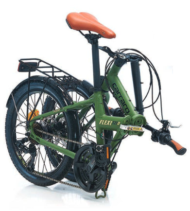 Carraro Flexi 121D 20 Jant Md Katlanır Bisiklet (Mat Haki Yeşil Siyah)