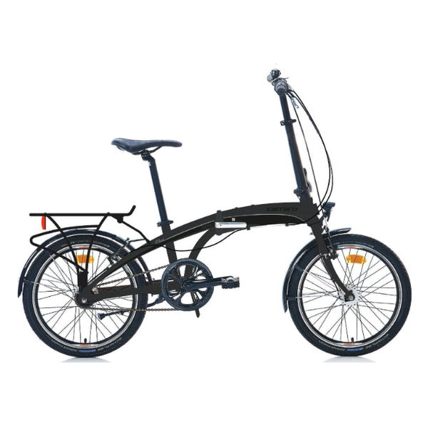 Carraro Flexi Nero 20 Jant V Fren Katlanır Bisiklet (Mat Siyah Krom Kırmızı)
