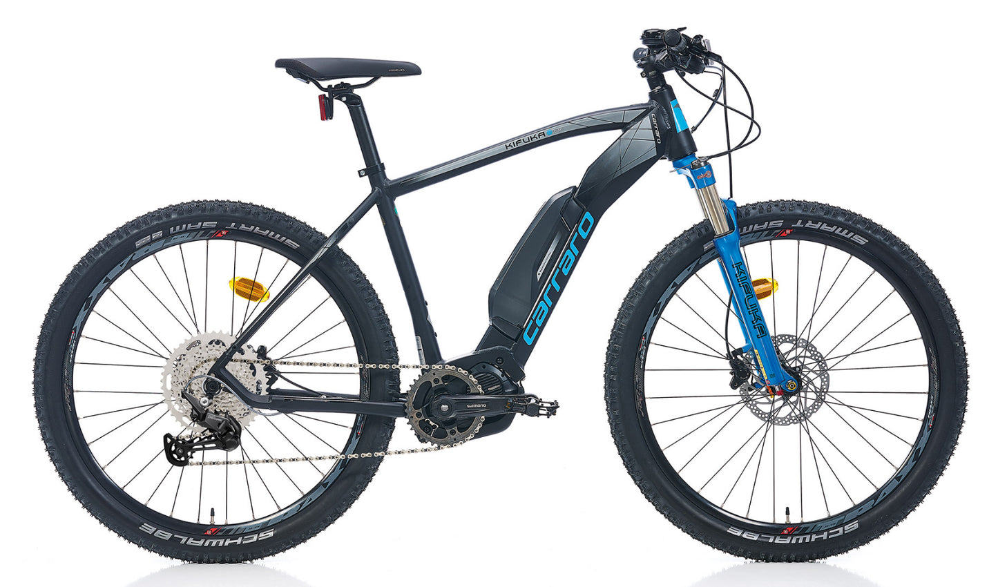 Carraro E-Mtb Kifuka 27.5 Jant Hd Elektrikli Bisiklet (Mat Siyah Mavi)