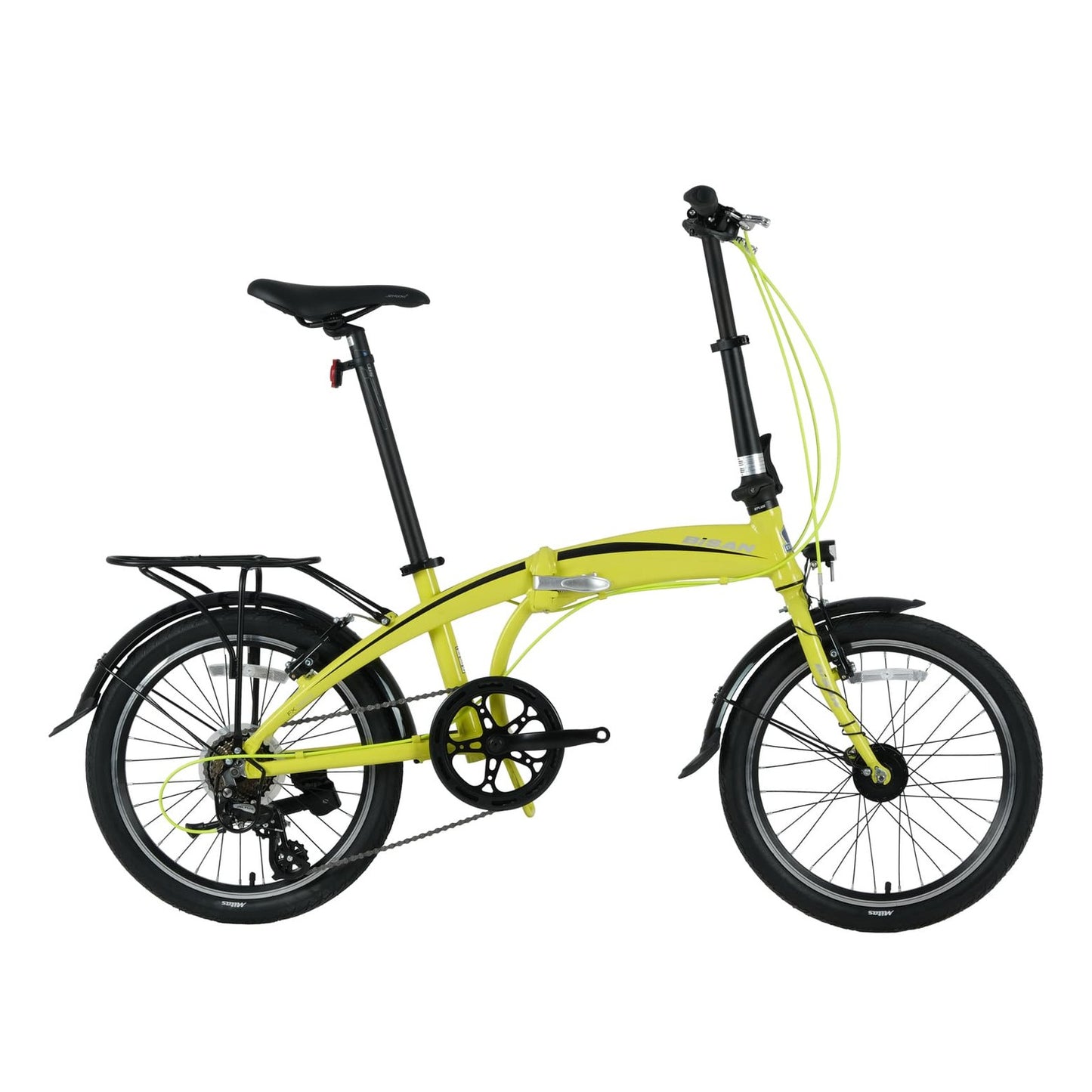 Bisan FX 3500 Altus 20 Jant Katlanır Bisiklet (Neon Sarı Siyah)