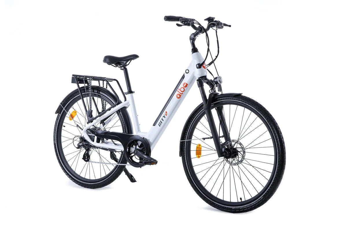 Alba City 2 Hd 28 Jant Elektrikli Şehir Bisikleti Gri (10.4Ah)