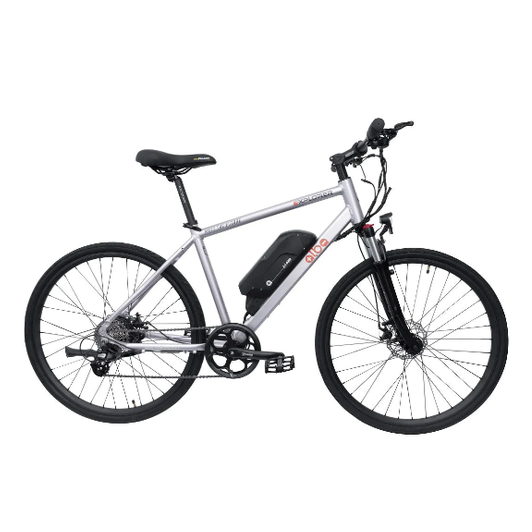 Alba Explorer Premium Elektrikli Şehir Bisikleti Gümüş Gri