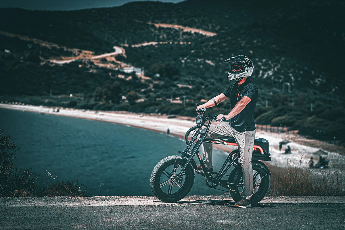 Alba Motobike Elektrikli Bisiklet Siyah Turuncu (16Ah)