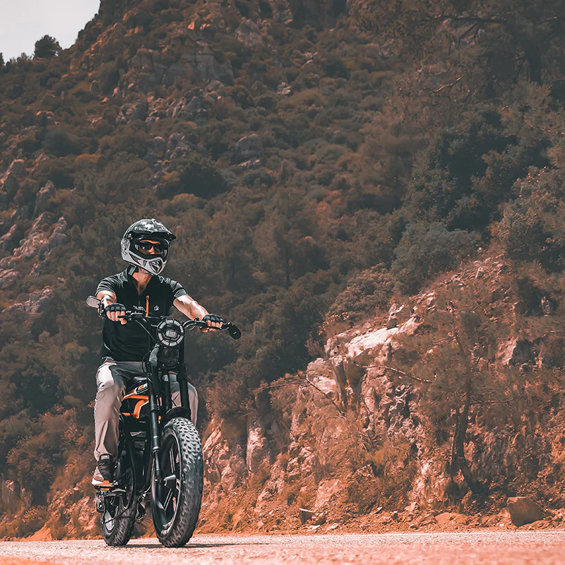 Alba Motobike Elektrikli Bisiklet Siyah Turuncu (16Ah)