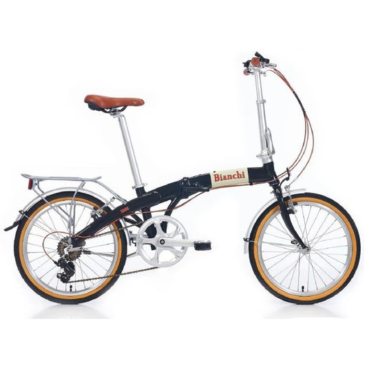 Bianchi New Vintage 20 Jant Katlanır Bisiklet (Siyah Glossy)