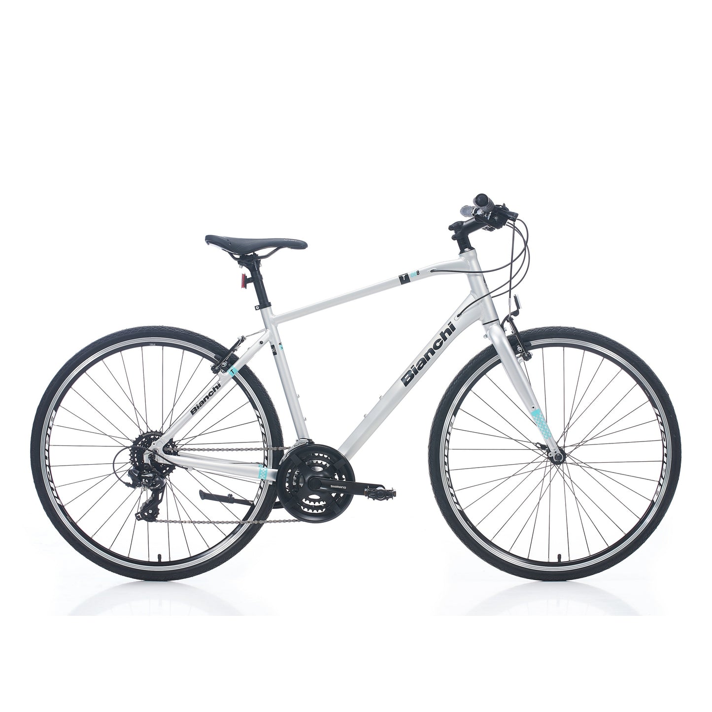 Bianchi T008 28 Jant V Fren Trekking Bisiklet (Gri Siyah Celeste)