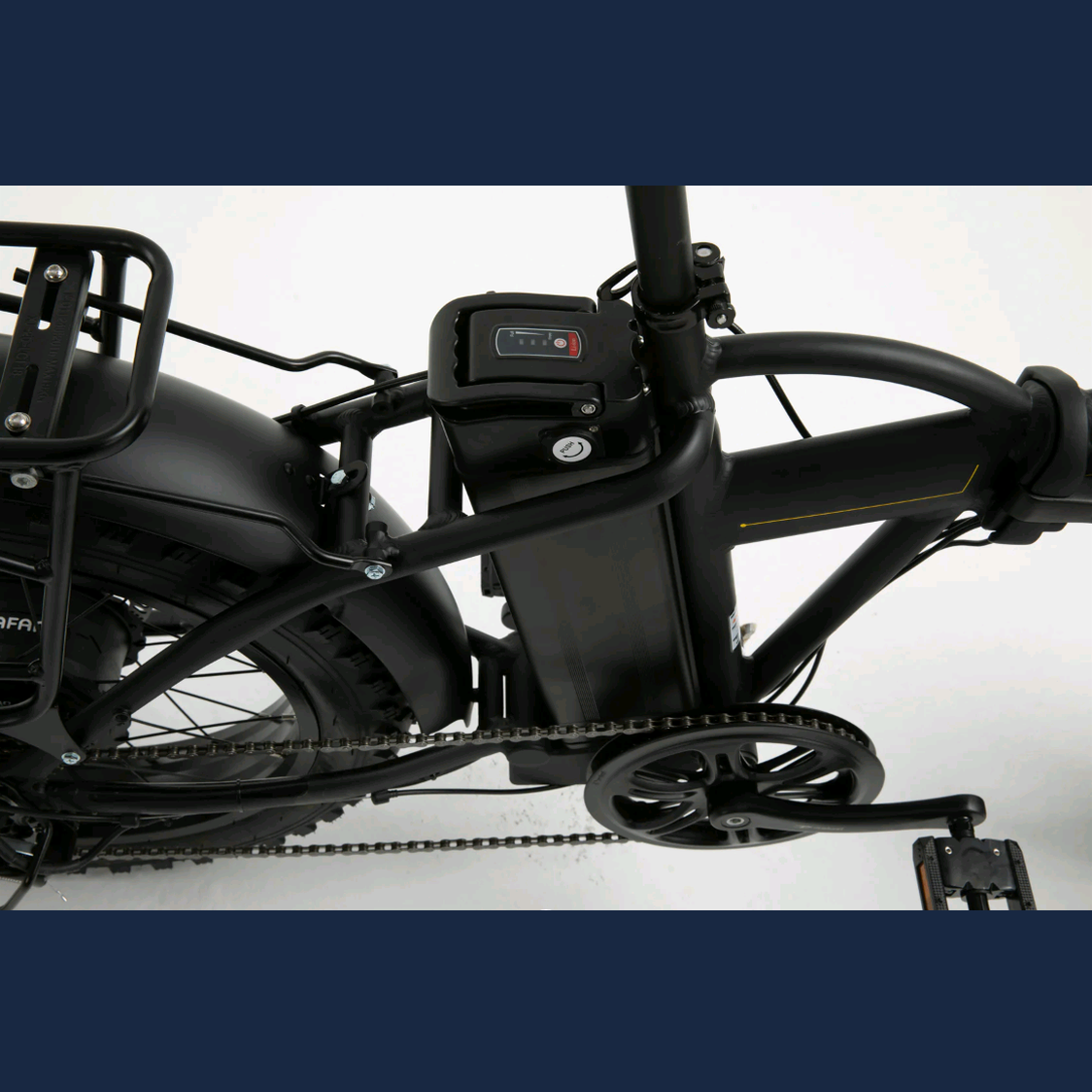 Bisan E-Folding F2 Elektrikli Katlanır Bisiklet (Metalik Gri)
