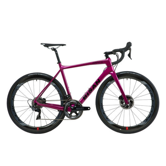 Bisan Mithra Rim Brake Yarış Bisikleti 105 Set (Mor-Siyah)