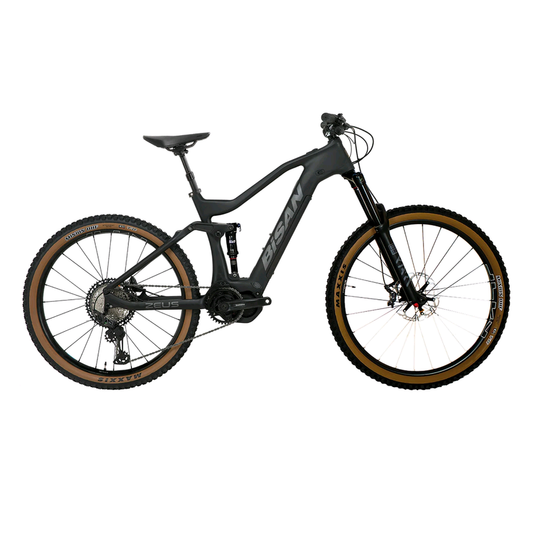 Bisan Zeus Elektrikli Dağ Bisikleti Enduro Deore (Siyah-Gri)
