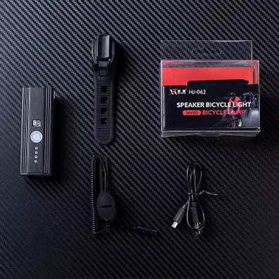 Bisiklet Far ve Korna Usb Şarjlı Fotoselli
