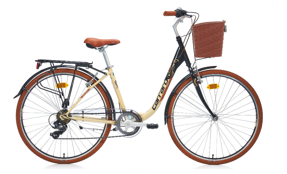 Carraro Juliana 28 V Şehir Bisikleti (Beyaz Bej Kahverengi)