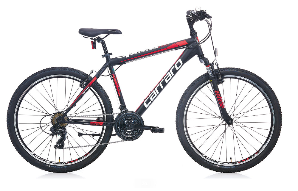 Carraro Speed 260 26 Jant V Fren Dağ Bisikleti (Mat Siyah Yeşil Koyu Yeşil)