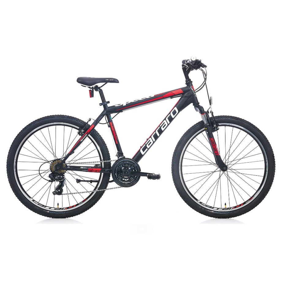 Carraro Speed 260 26 Jant V Fren Dağ Bisikleti (Mat Siyah Yeşil Koyu Yeşil)