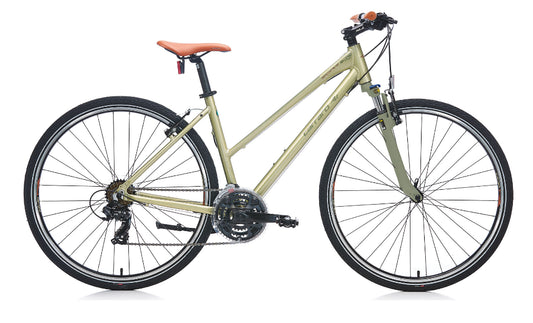 Carraro Sportive 222 28 Jant V Fren Şehir Bisikleti (Lime Yeşil Koyu Yeşil Kahverengi)