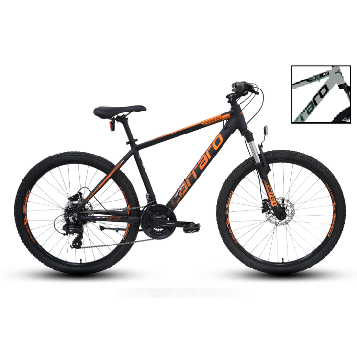 Carraro Force 620 26 Jant Hd Dağ Bisikleti (Mat Gri-Yeşil-Siyah)