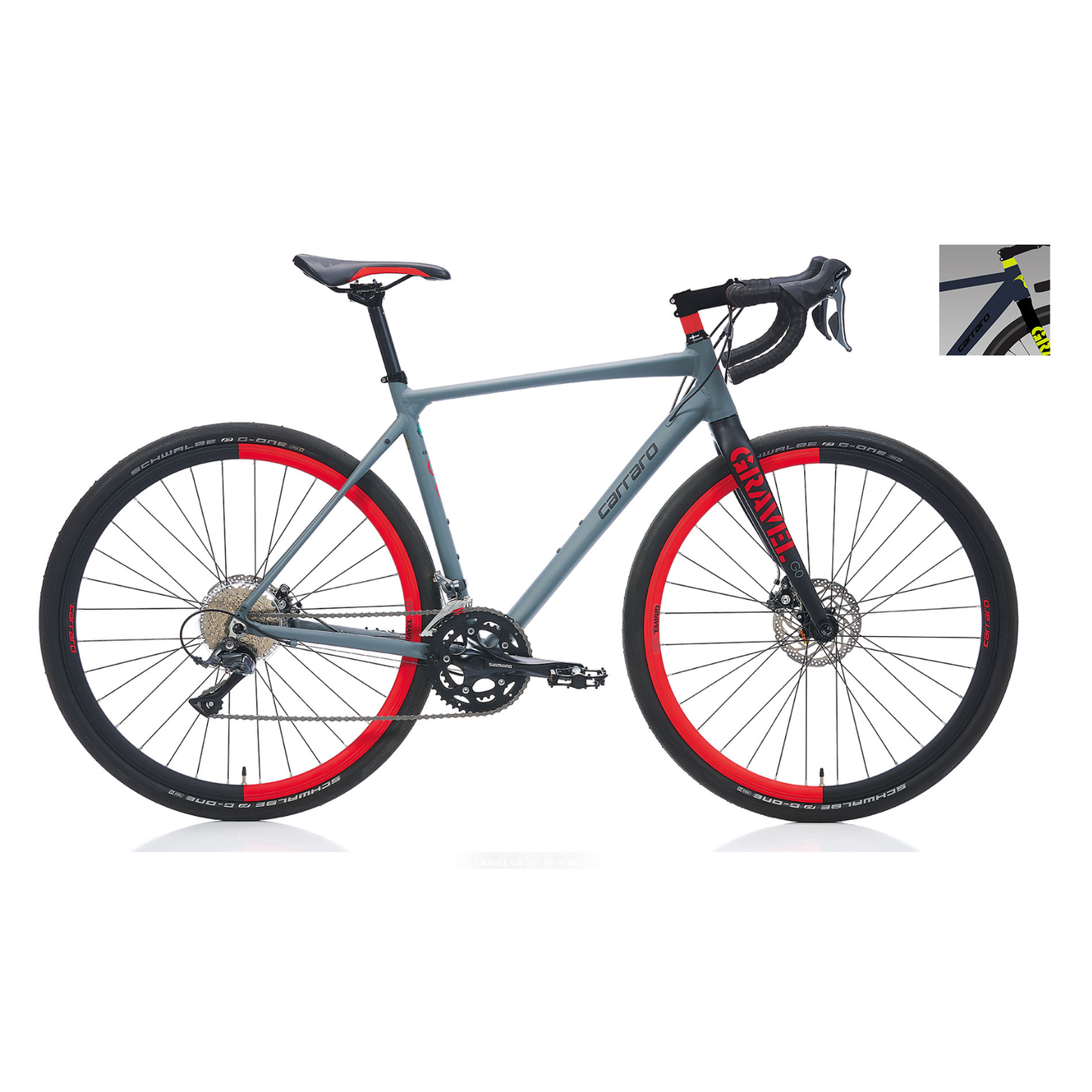 Carraro Gravel G0 28 Jant Md Gravel Bisiklet (Mat Mavi Siyah Açık Yeşil)