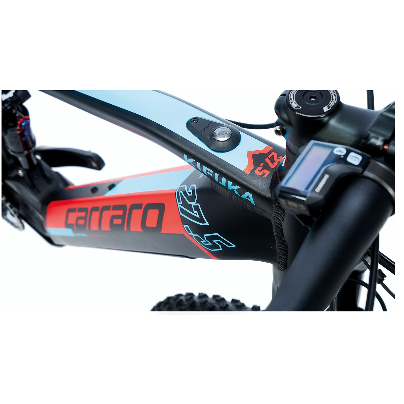 Carraro Kifuka Fs Plus 27.5 Jant Hd Elektrikli Dağ Bisikleti (Mat Siyah Kırmızı Mavi)