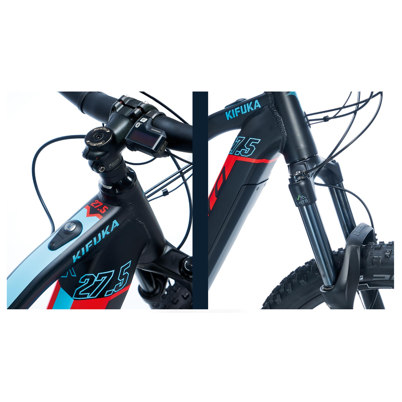 Carraro Kifuka Fs Plus 27.5 Jant Hd Elektrikli Dağ Bisikleti (Mat Siyah Kırmızı Mavi)