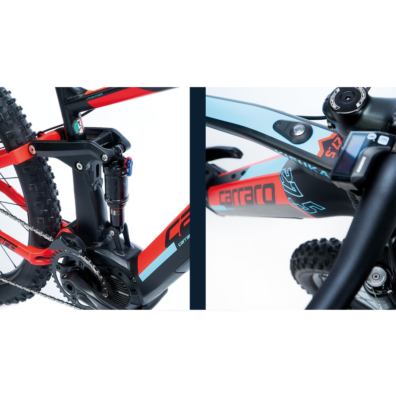 Carraro Kifuka Fs Plus 27.5 Jant Hd Elektrikli Dağ Bisikleti (Mat Siyah Kırmızı Mavi)