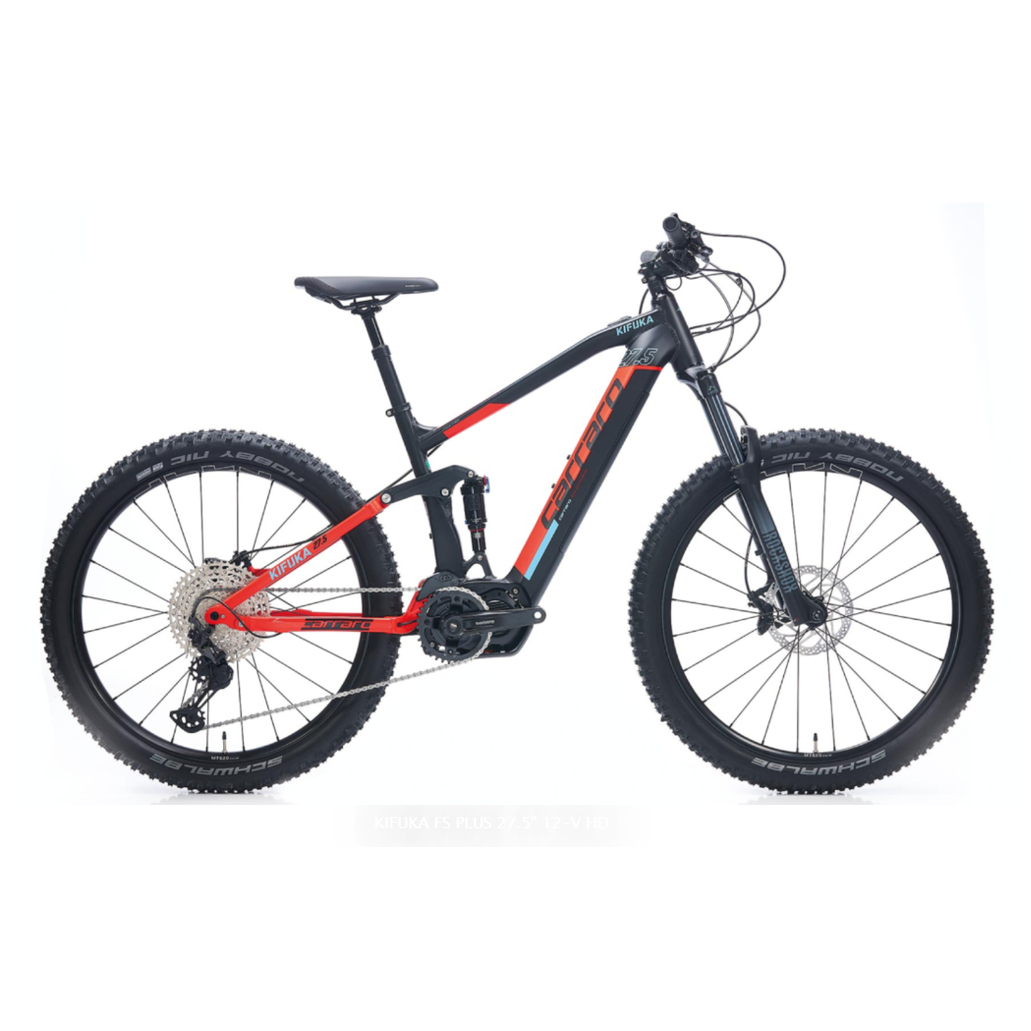 Carraro Kifuka Fs Plus 27.5 Jant Hd Elektrikli Dağ Bisikleti (Mat Siyah Kırmızı Mavi)