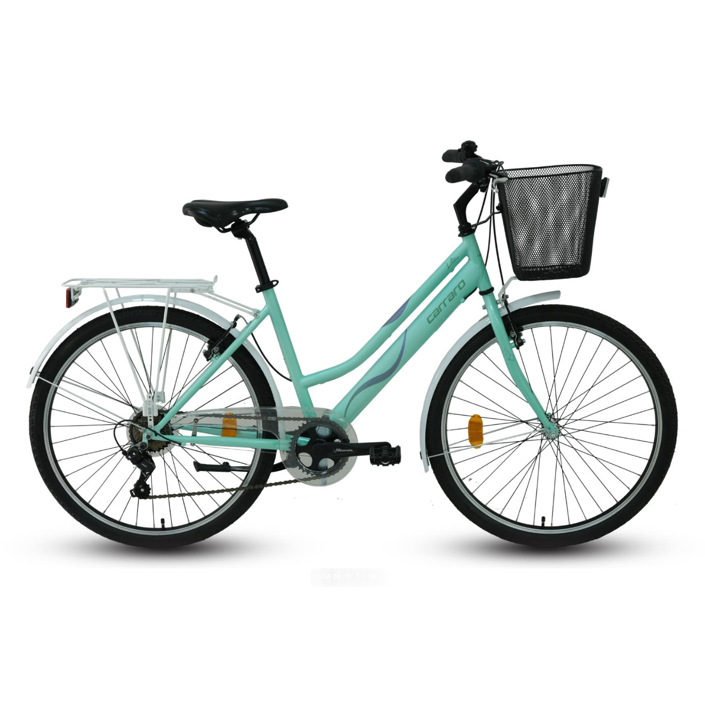 Carraro Lila 26 Jant V Fren Şehir Bisikleti (Açık Yeşil-Beyaz)