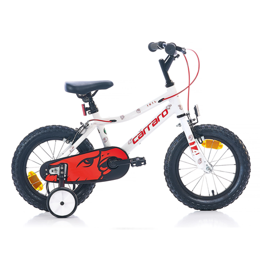 Carraro Red Eagle 14 Jant V Fren Çocuk Bisikleti (Beyaz Kırmızı)