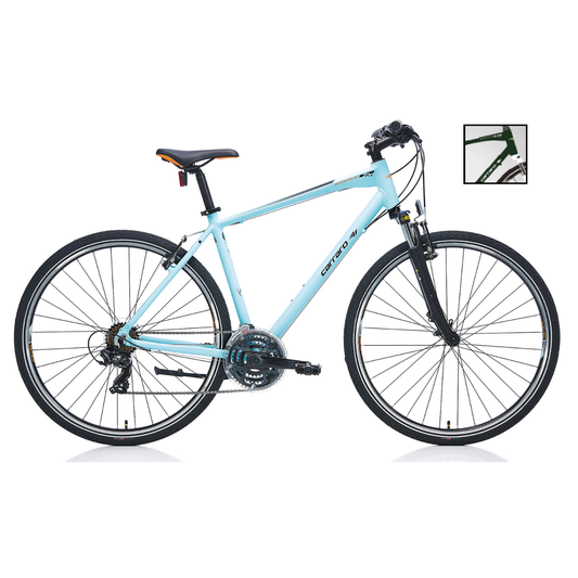 Carraro Sportive 220 28 Jant V-Fren Şehir Bisikleti (Mat Koyu-Yeşil-Beyaz)