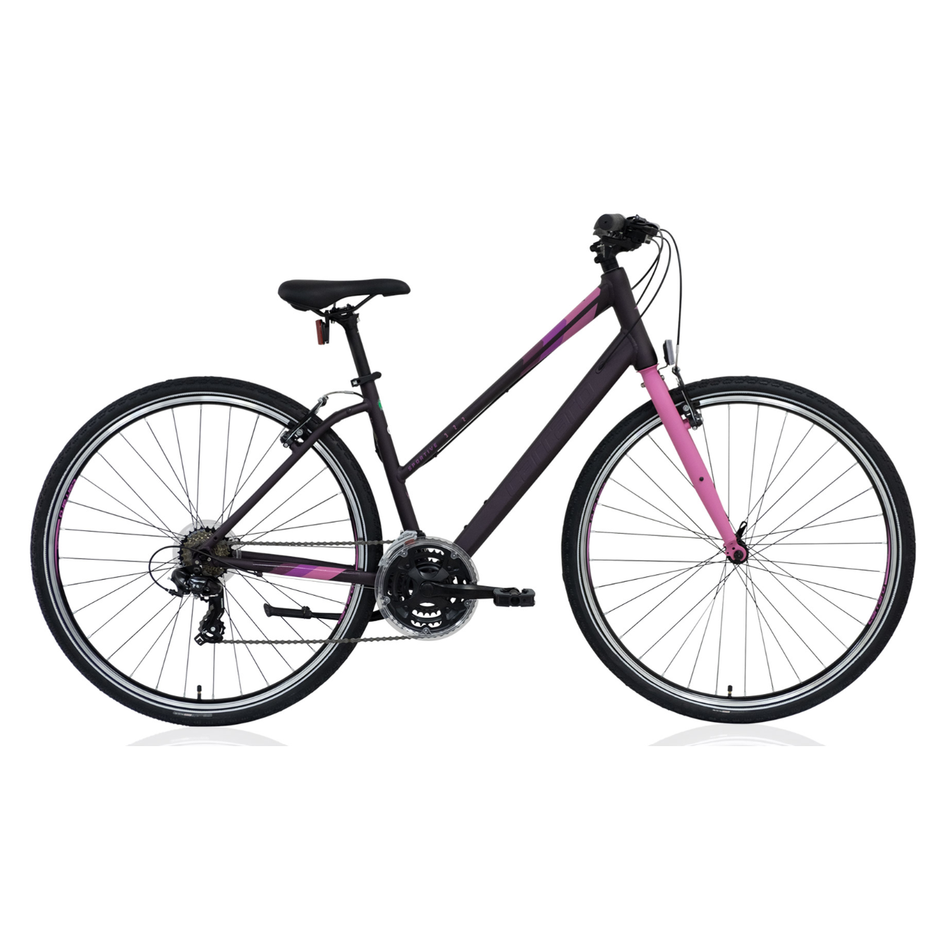 Carraro Sportive 322 28 Jant V Fren Şehir Bisikleti (Mat Mürdüm Pembe)