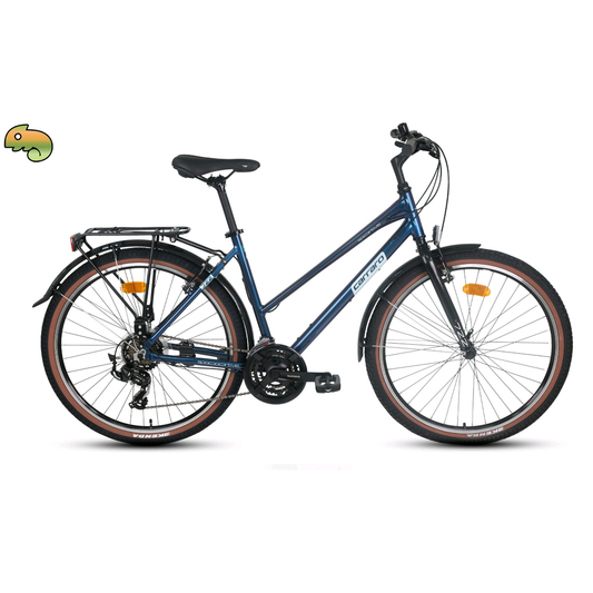 Carraro Sportive 722 27.5 Jant V Fren Şehir Bisikleti (Mavi Mor Yeşil Turkuaz)