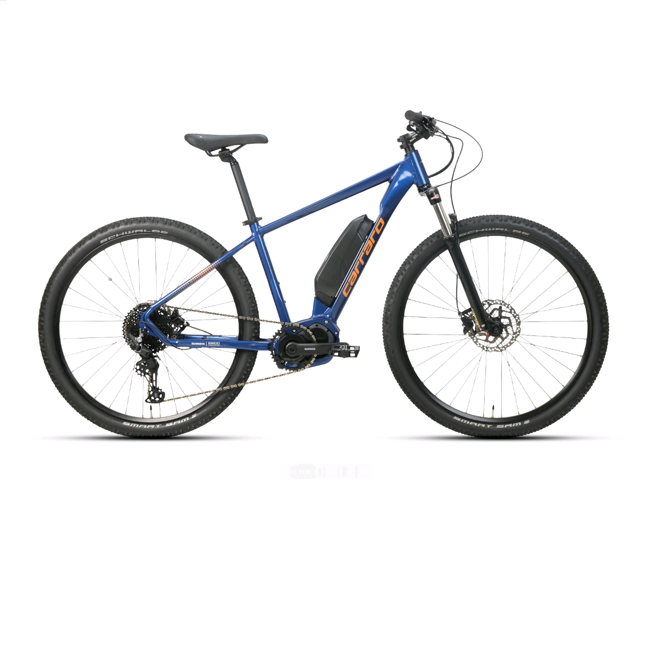 Carraro Vector 9.3 29 Jant Elektrikli Dağ Bisikleti (Koyu Mavi-Turuncu-Gri)