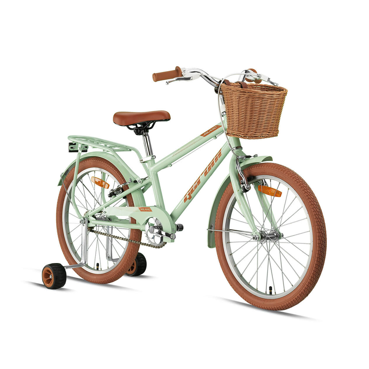Geroni Milano 20 Jant Çocuk Bisikleti (Mint Yeşili-Kahve)