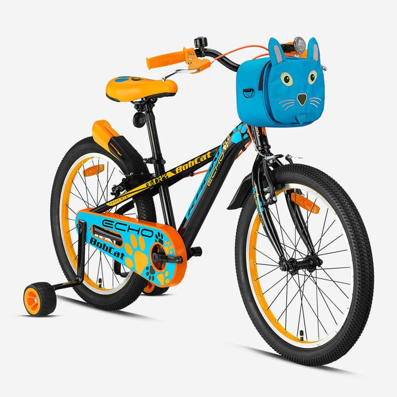 Kron Bobcat 16 Jant V Fren Çocuk Bisikleti (Siyah-Mavi-Turuncu)