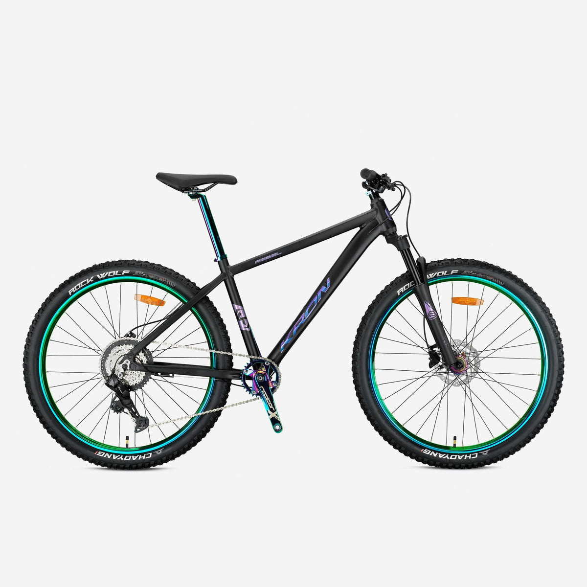 Kron Rebel 27.5 Jant Dağ Bisikleti (Mat Siyah-Rainbow)