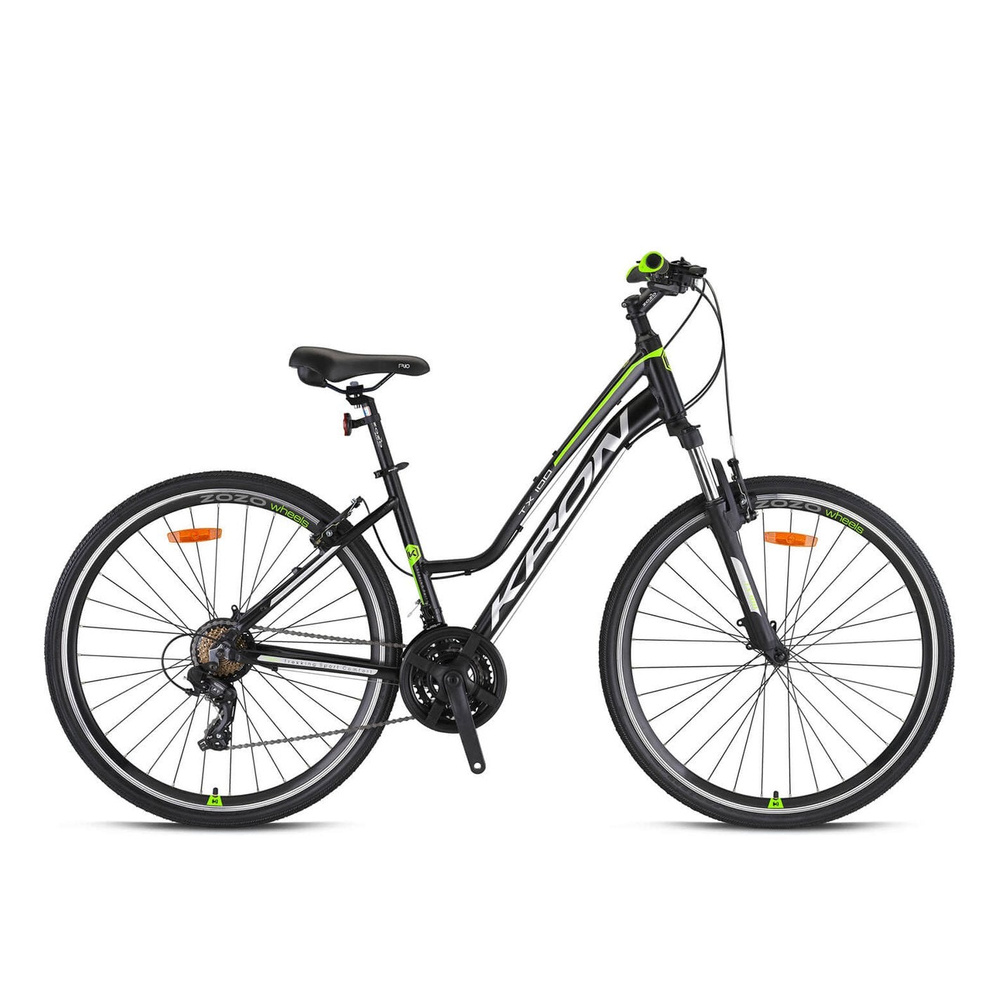 Kron Tx100 Lady 28 Jant V Fren Trekking Bisiklet (Mat Siyah Neon Sarı)