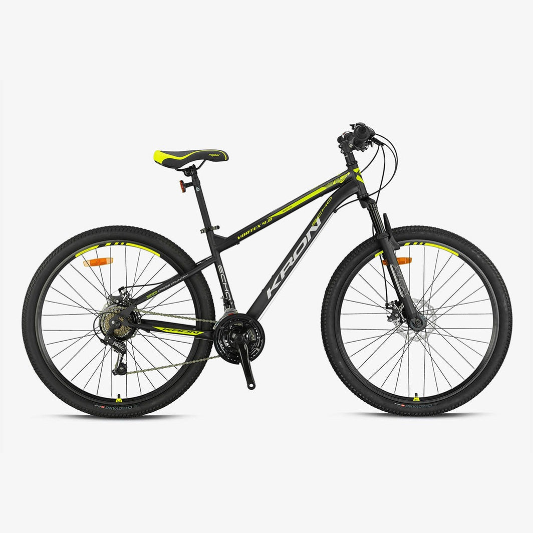 Kron Vortex 4.0 27.5 Jant Md Dağ Bisikleti (Mat Siyah-Neon Sarı)