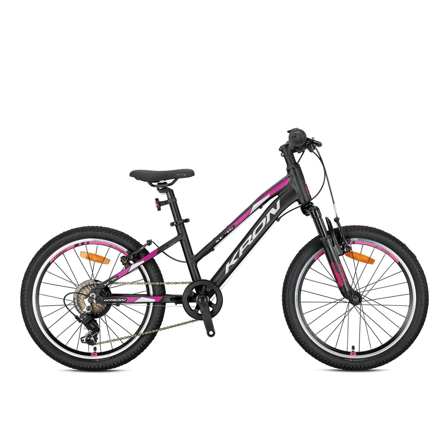 Kron Xc75 Lady 24 Jant V Fren Dağ Bisikleti (Mat Siyah-Pembe-Gri)