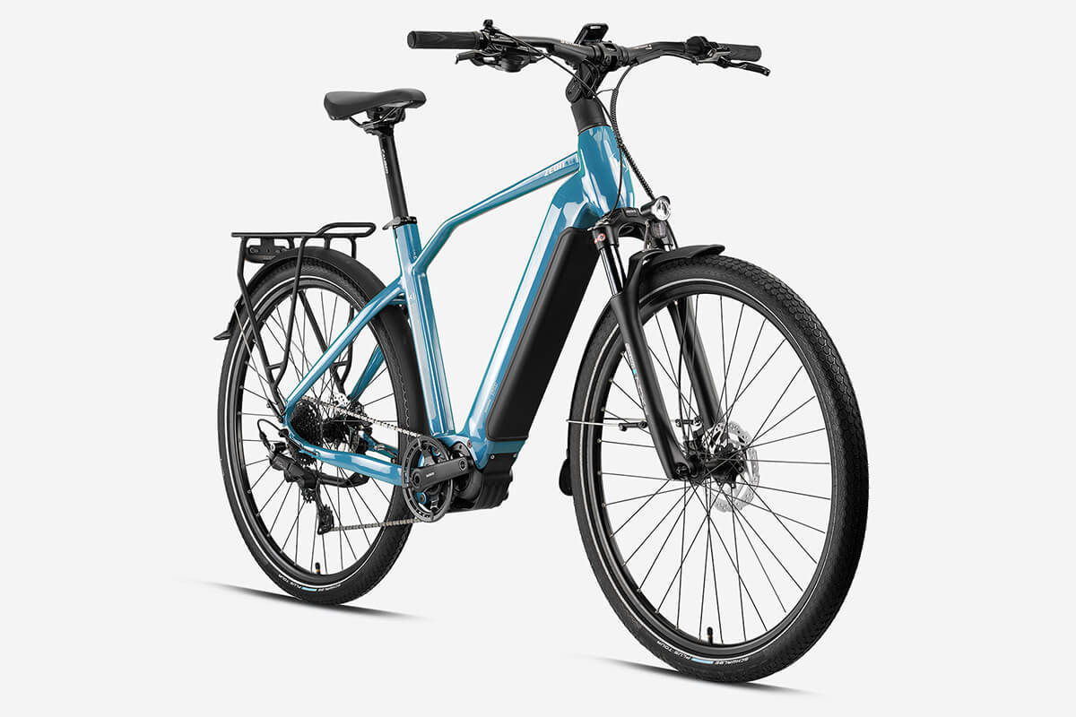 Kron Zeon 28 Jant Elektrikli Bisiklet (Mavi-Bej)