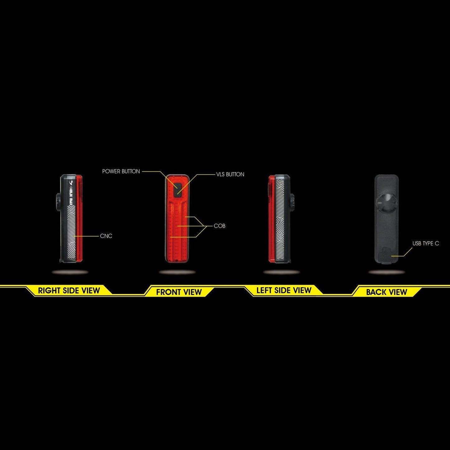Arka Stop Moon Helix Max 250 Lm Usb