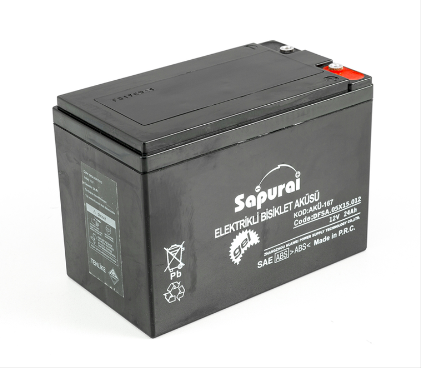 AKÜ E-BİKE EBAT24 (12V24AH) (12V24Ah/2Hr)