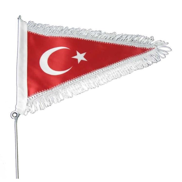BAYRAK DİREĞİ ÜÇGEN PÜSKÜLLÜ (48 CM)