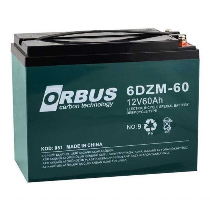 AKÜ E-BİKE 12V 60AH (12V 60Ah / 10Hr)