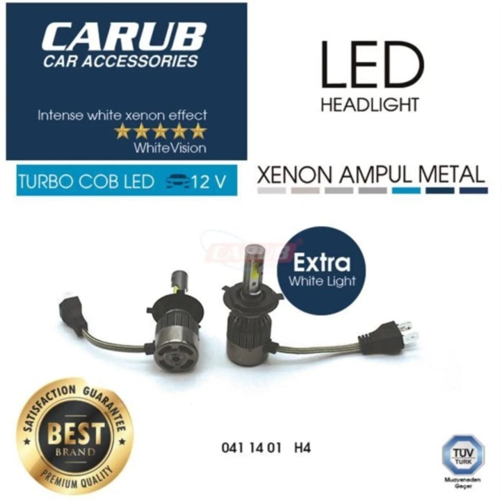 FAR KOMPLE XENON LED H4 (ÇİFTLİ) (7000K)