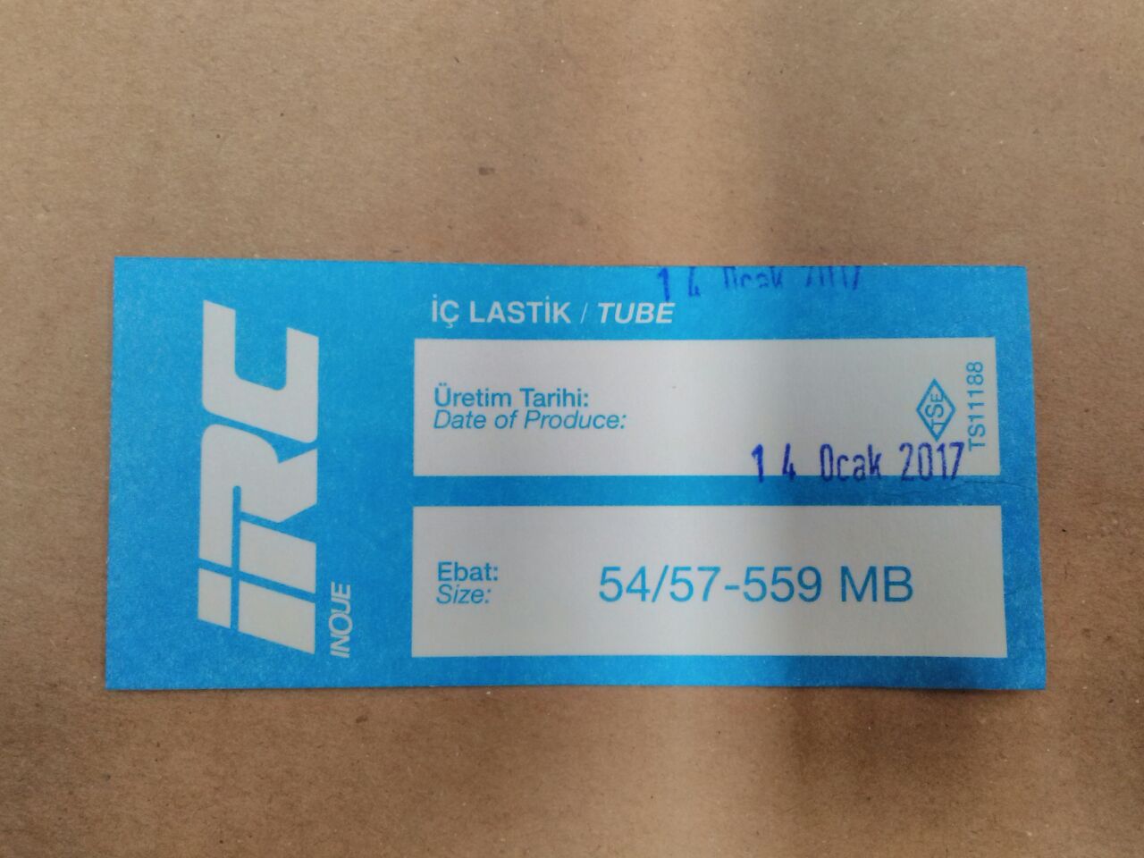 İÇ LASTİK 26x2.00x2.125 (54/57-559 MB) (8612)