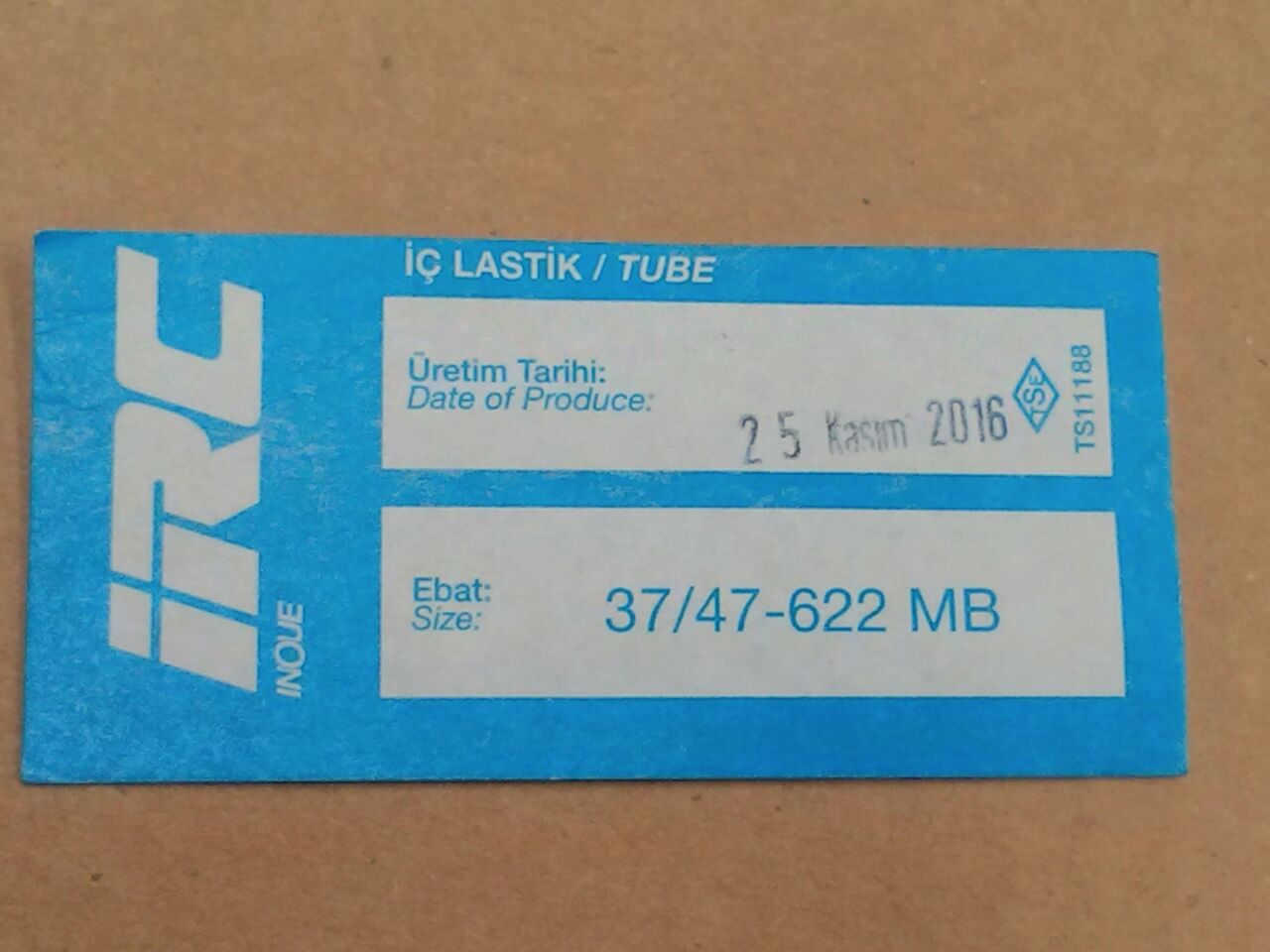 İÇ LASTİK 28x1 3/8-1.75 (37/47-622) MB (8579)